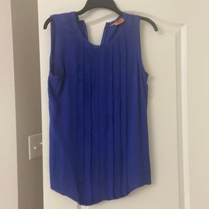 Tory Burch Silk Blue Blouse size 10